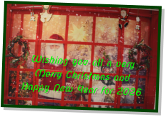 Wishing you all a very  Merry Christmas and  Happy New Year for 2026